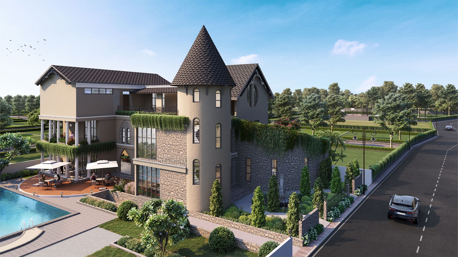 Scottish-Themed Villa Plot