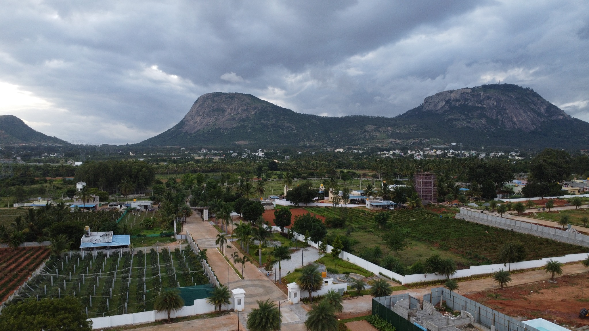 Montira Nandi Hills view and plotted layout